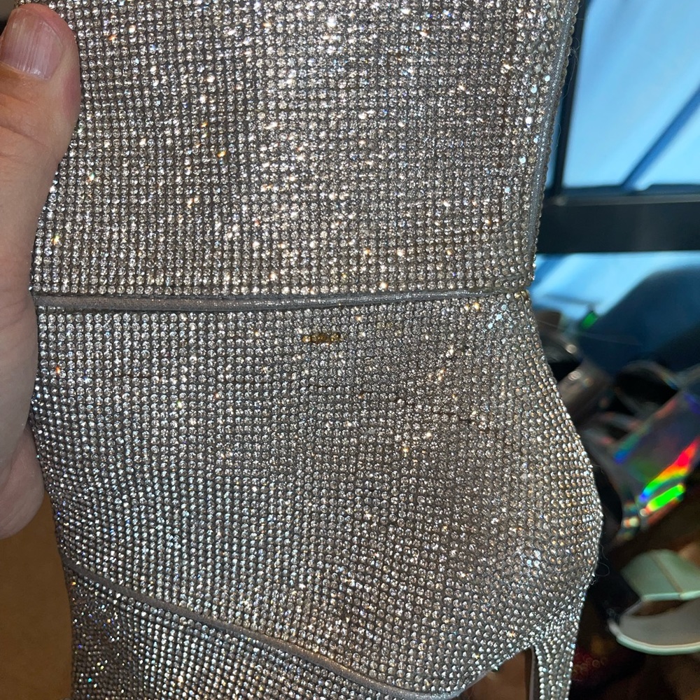 Steve Madden Winona rhinestone booties size 8 - Picture 3 of 4